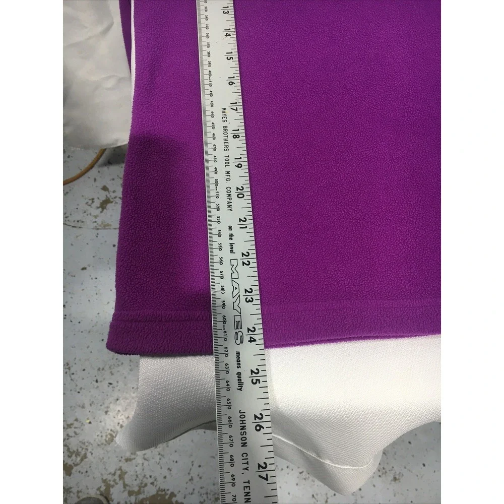 Patagonia Womens Small Purple Solid 1/4 Zip Fleece Pullover Sweater - Picture 5 of 7